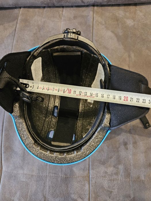 Детска каска за ски Weze, синя + подрък