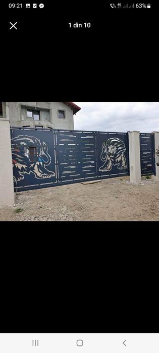 Porți din tabla decupata prin laser