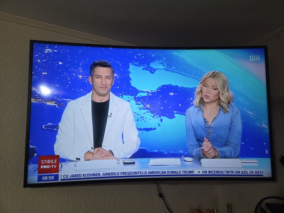 Televizor LED curbat Smart Samsung, 123 cm, 49RU7302, 4K Ultra HD, Clasa A