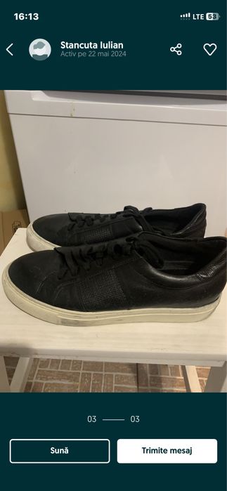 Pantofi snekers  barbati negri