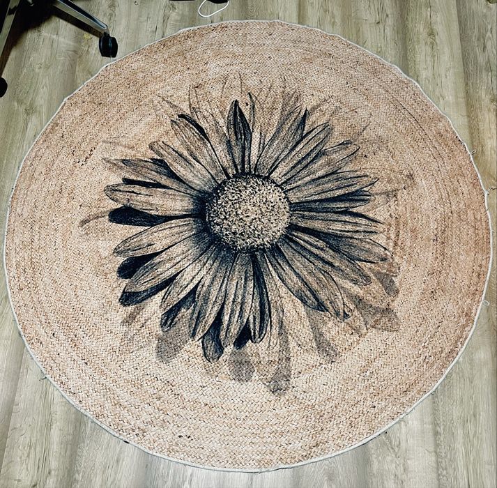 Кръгъл килим , Ф 150 см. , памук , полиестер