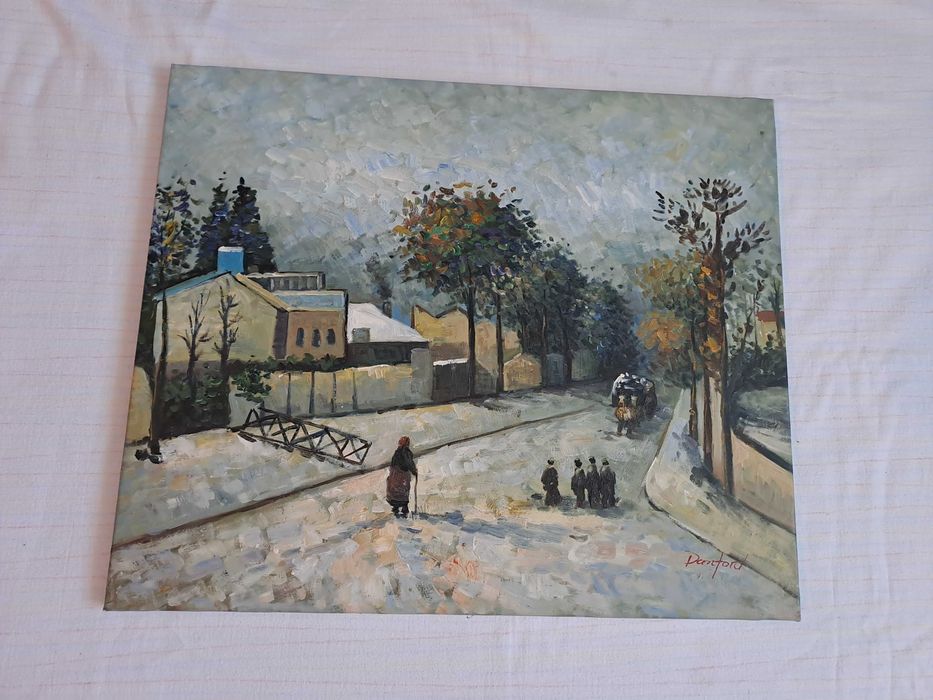 tablou pictura pe panza 61/51 cm semnat Danford