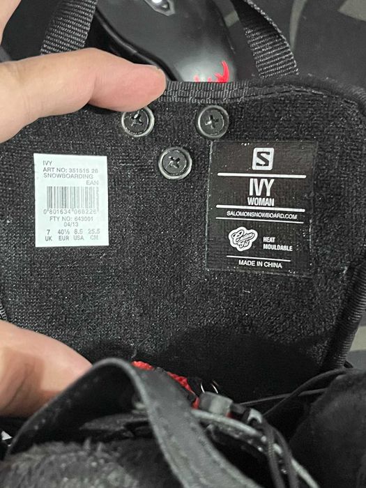 Salomon Ivy дамски ботуши за Snowboard Сноуборд размер 40 1/3 UK 7