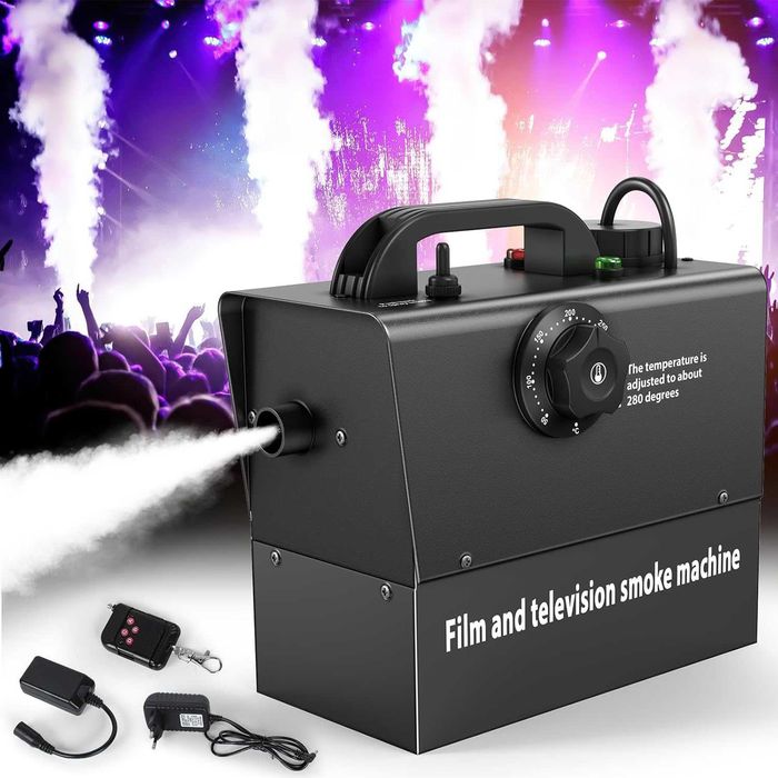Fum greu mașină pentru gheata carbonica - portabilă 400W, baterie încorporată, 21000 mAh