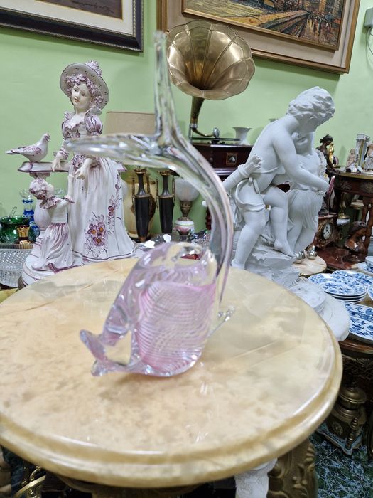 Превъзходна антикварна колекционерска риба Murano
