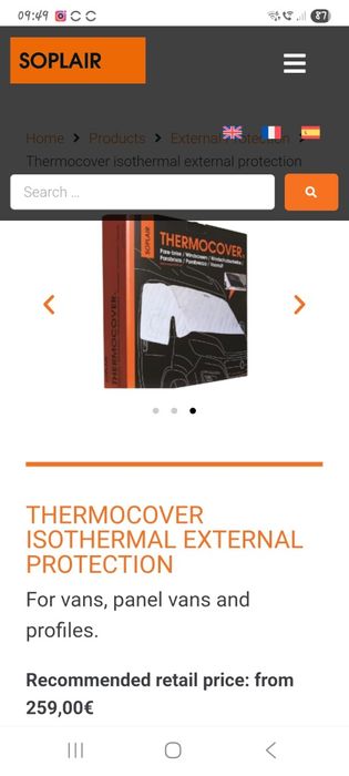 Protectie termica parbriz THERMOCOVER