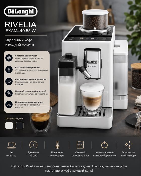 Kофемашина Delonghi EXAM440.55wRivelia