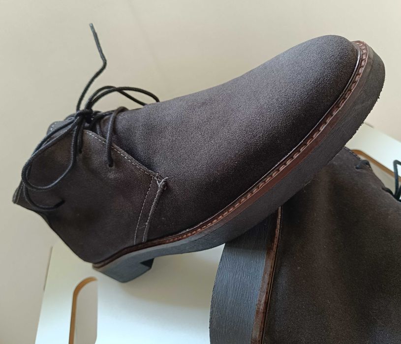 Ghete chukka desert 45 premium Vera Pelle Italy piele naturala moale