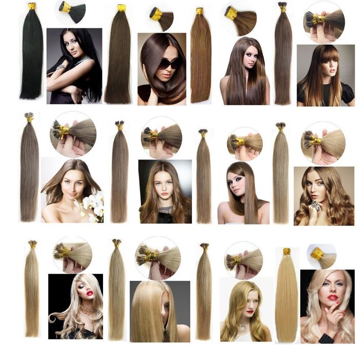 Перфектна дължина и обем с кератинови кичури от естествена коса.