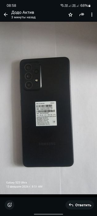 А52 black чеоный 128gb