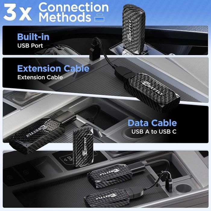 Автомобилен адаптер MSXTTLY Mini 3in1 V-Stream