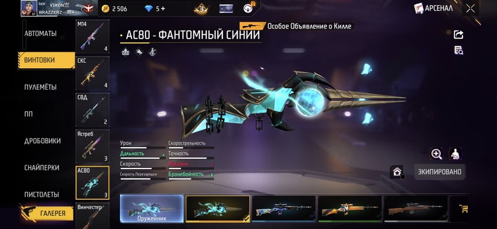 Аккаунт фри фаер