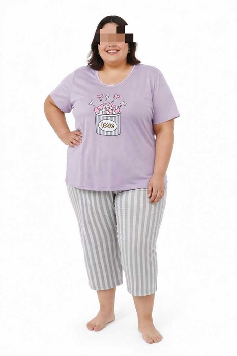 Супер макси дамски български памучни пижами