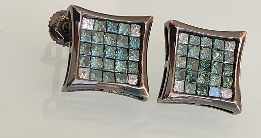 Cercei 14kdiamante naturale 4ct