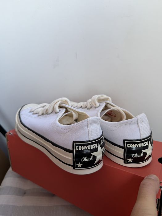 Converse Chuck tenesi unisex albi cu sireturi oversized marimea 41.5 noi originali
