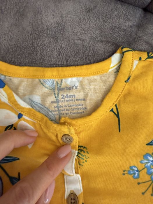 Осеннее платье для девочки, размер до 2х лет