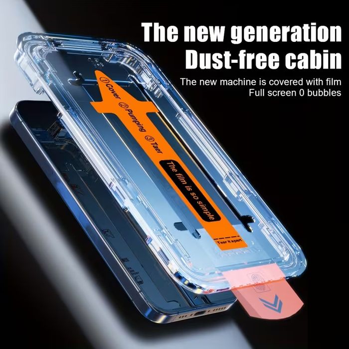 Folie sticla Krystal Glass Samsung S25 Ultra,cu dispozitiv aplicare.