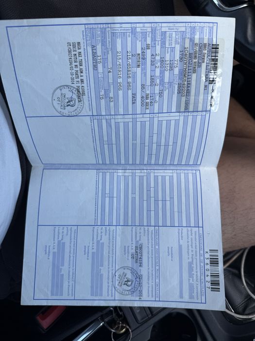 Vand acte masina pentru programul rabla