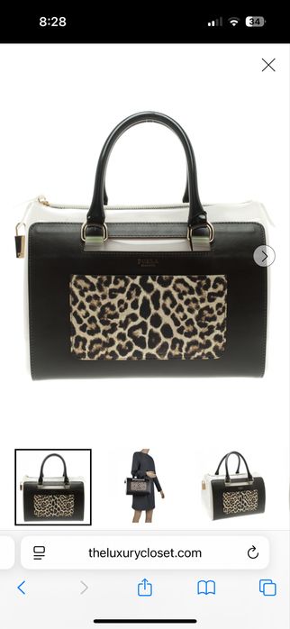 Furla candy bag leopard