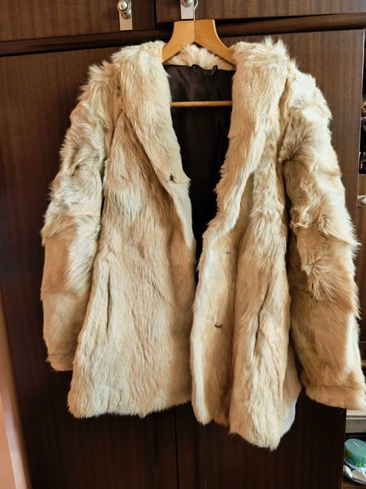 Палто естествен косъм