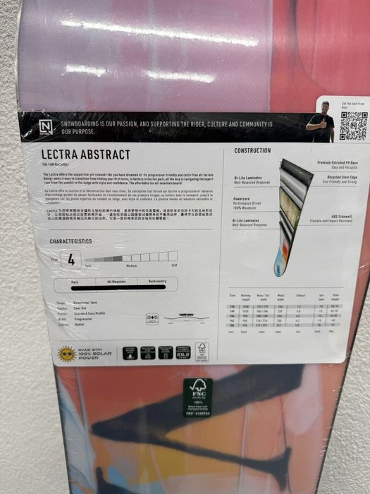 placa noua snowboard nitro lectra abstract L138cm