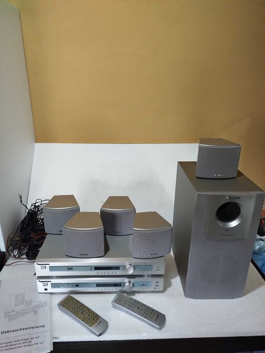 Sistem 5.1 Activ Schneider, cu amplificator si telecomenzi!  Defect!