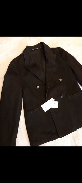Sacou Zara petrecut denim l 42, model Balmain