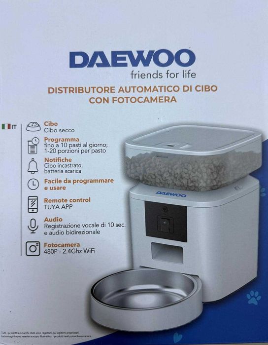 Distribuitor automat de hrana pentru caini si pisici 2L Daewoo  Smart