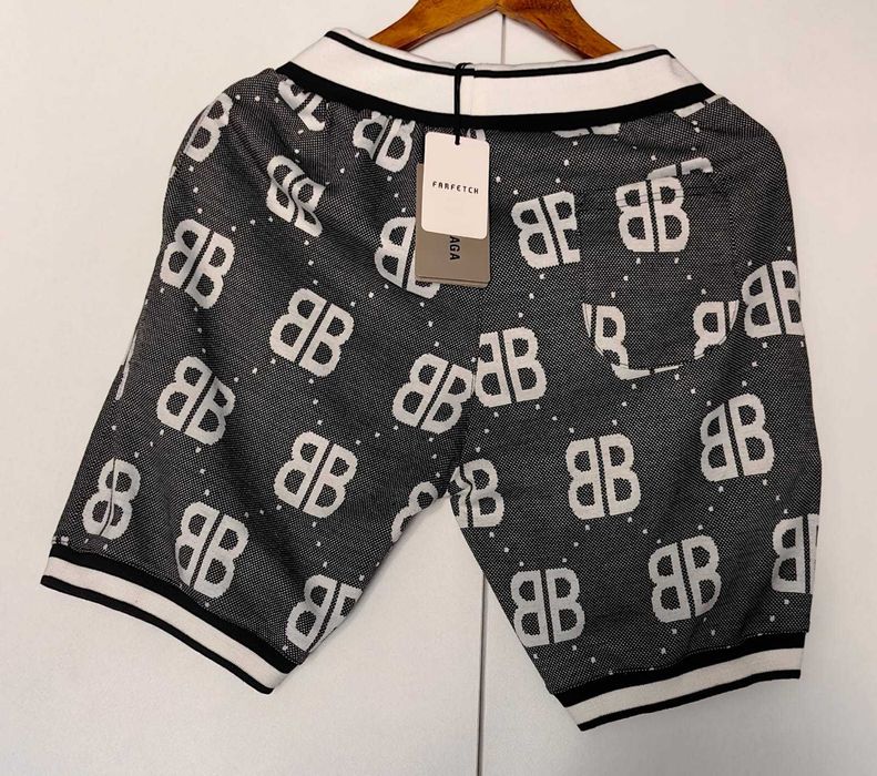 Compleu Barbati - Balenciaga - Alb - Negru - M - Bumbac