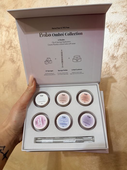 BUBA Ombre Collection – Set profesional 6 nuanțe + accesorii | Nou
