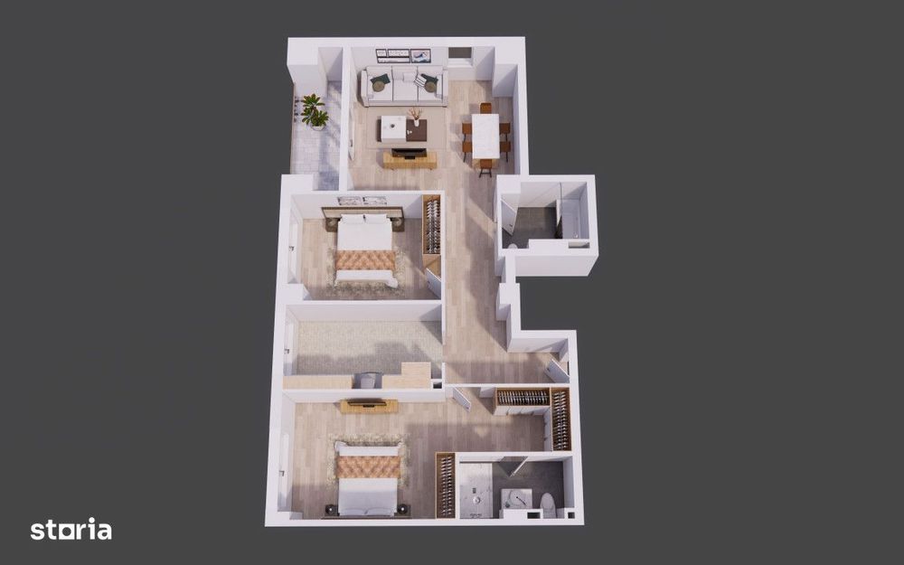 Volum, lumina si eleganta - 3 camere Voluntari | Bd. Eroilor