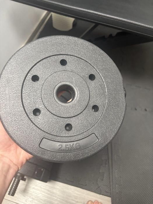 Vand banca reglabila + 2 gantere de 20 kg fiecare