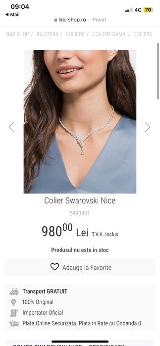 Colier Swarovski Nice