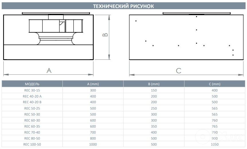 вытяжной канальный вентилятор, Kayi Rec