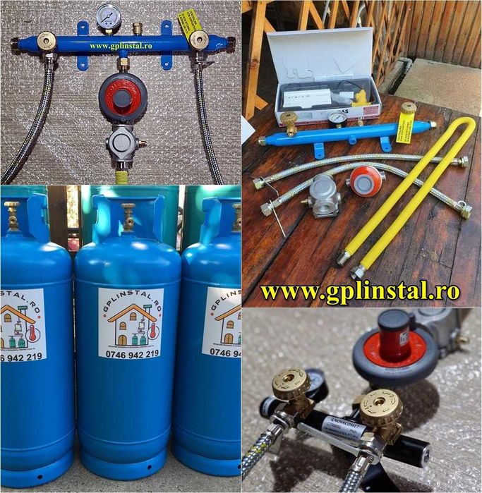 Kit complet GPL cu 2 sau mai multe butelii de 26 L/50 L/ 80 L