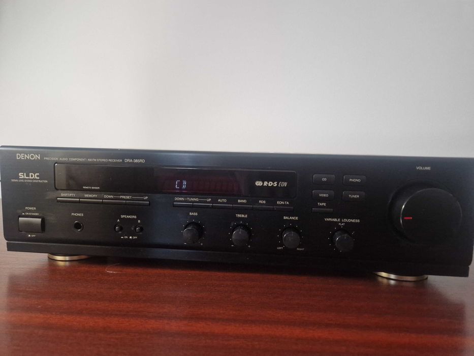 Denon DRA-385RD Receiver Stereo | Phono | Tuner cu defect parțial