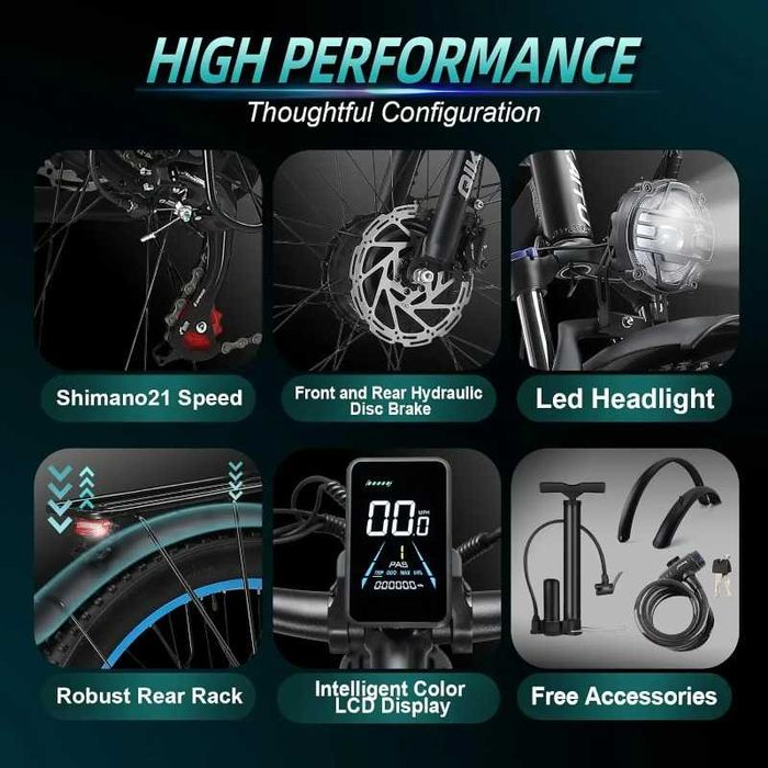 Електрически велосипед/колело KETELES K800 2000W 23AH