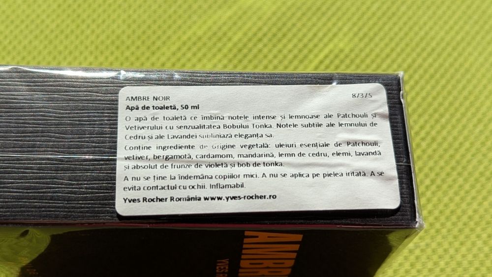 Parfum Yves Rocher - Ambre Noir