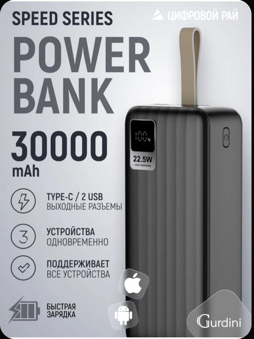 Повербанк с быстрой зарядкой