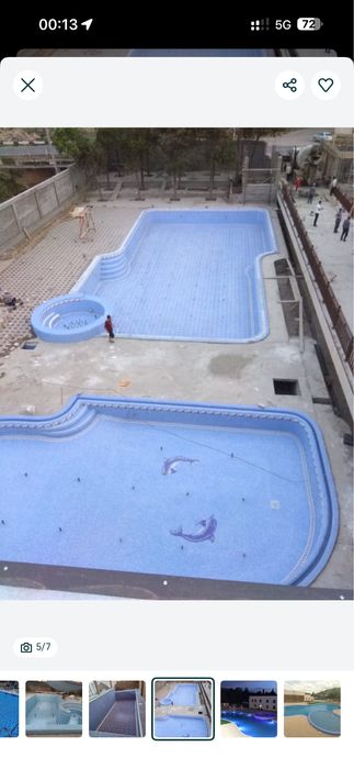 Бассейн  с нуля  фонтаны, хамам