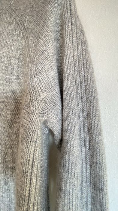 Massimo Dutti пуловер сив кашмир вълна