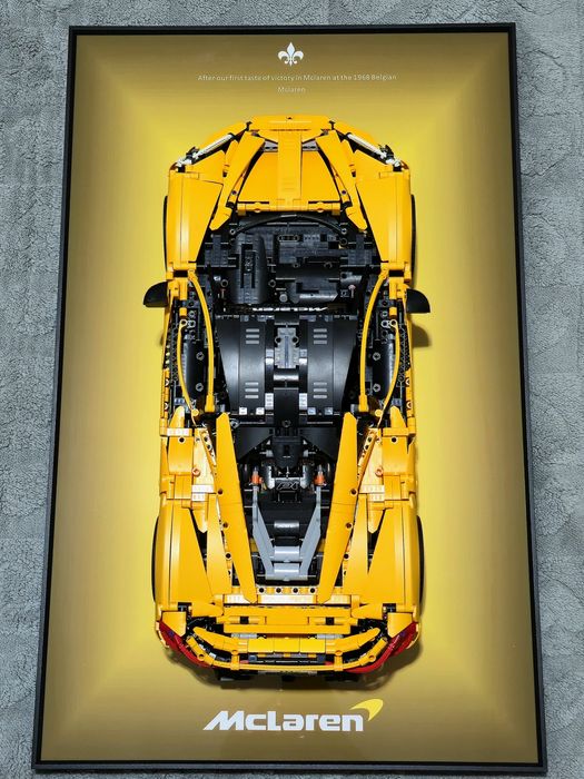 Конструктор лего McLaren P1, картина лего, рамка Lego