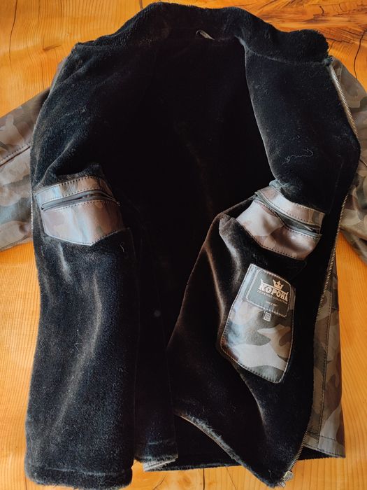 Ново Кожено яке Korona камуфлажно естествена кожа лимитирана серия ХЛ