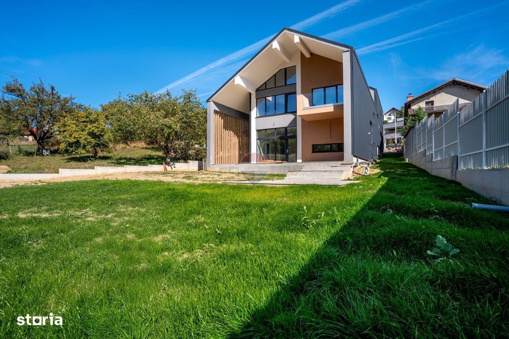 Vilă contemporana cu 6 camere Feleacu.Tavane inalte, 8 Min de oras. 0%
