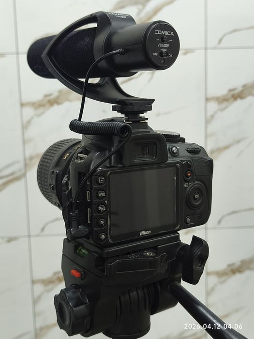 Nikon D3100 Камера, Микрафон, Штатив, Стабилизатор