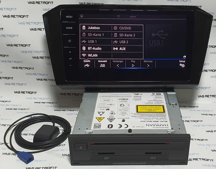 Navigatie VW Mib 2.5 Ecran 9.2 Inch Passat B8 Tiguan Golf 7 Arteon