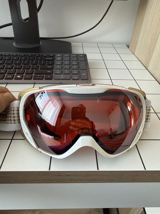 Ochelari ski dama Bolle Duchess white&gold