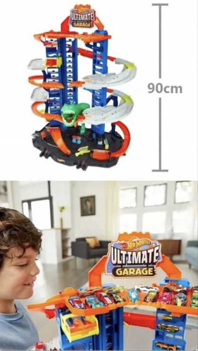 Hot Wheels Ultimate Garage с динозавром — оригинал, отличное состояние