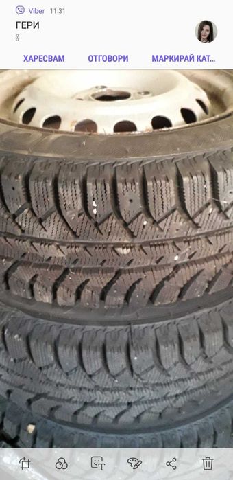 Зимни гуми с джанти - 4бр  175/70 R13