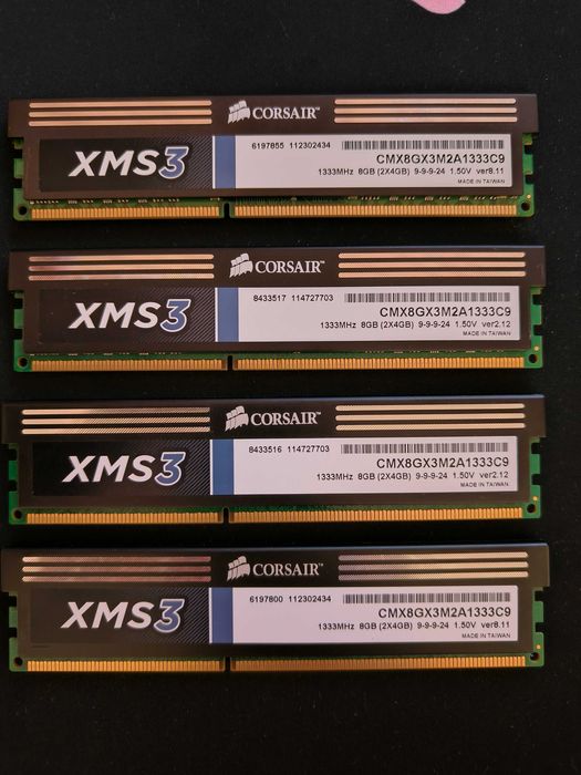 RAM Corsair XMS3, DDR3, 16GB - 4 buc x 4GB